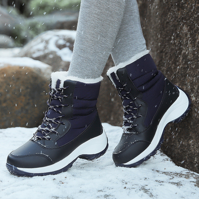 Botas de invierno forradas, impermeables y antideslizantes para mujer