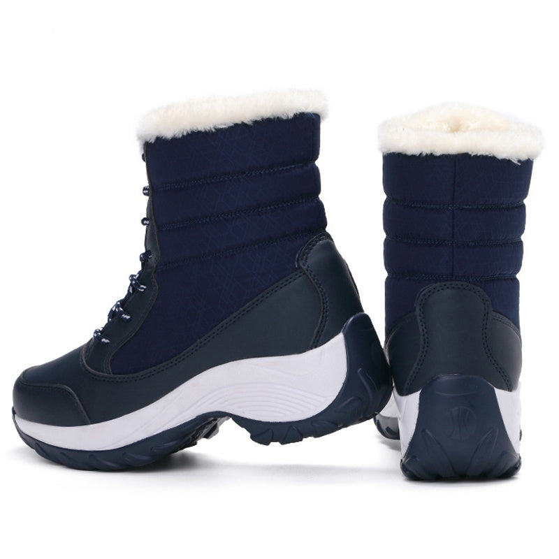 Botas de invierno forradas, impermeables y antideslizantes para mujer