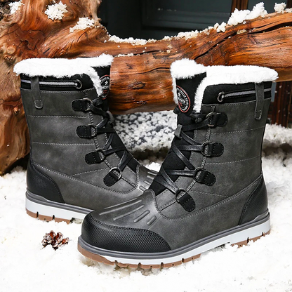 Botas de invierno para hombre - Botas de nieve con forro cálido y suela antideslizante