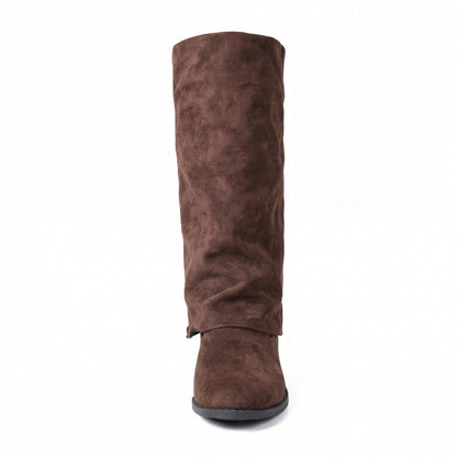 Botas de invierno suaves de ante para mujer