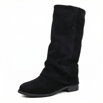 Botas de invierno suaves de ante para mujer