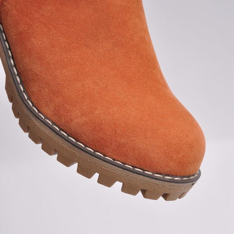 Botas de Nieve Cálidas con Forro de Piel Sintética - Elegantes y Cómodas