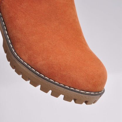 Botas de Nieve Cálidas con Forro de Piel Sintética - Elegantes y Cómodas