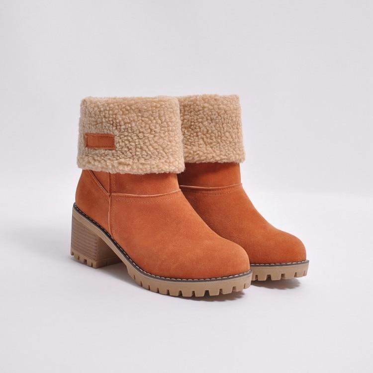 Botas de Nieve Cálidas con Forro de Piel Sintética - Elegantes y Cómodas