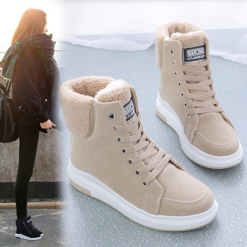 Botas de nieve con forro para mujer