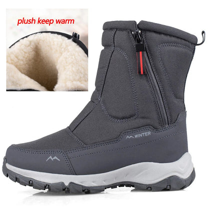 Botas de nieve de media caña - Botas cálidas de invierno