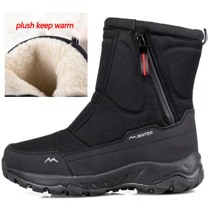 Botas de nieve de media caña - Botas cálidas de invierno