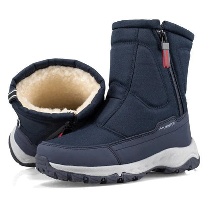 Botas de nieve de media caña - Botas cálidas de invierno