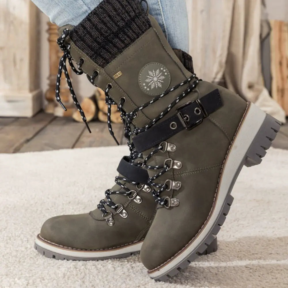 Botas de nieve impermeables y térmicas para mujer