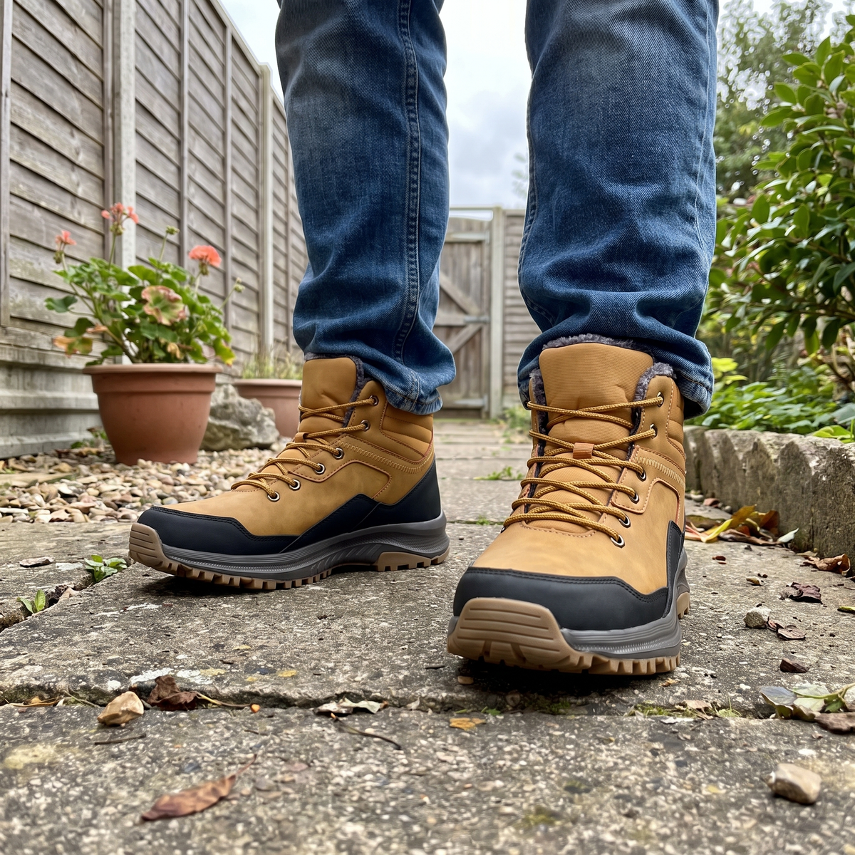 Botas de senderismo térmicas clásicas para hombre