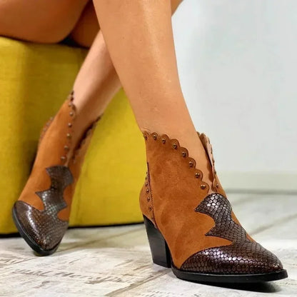 Botines camperos para mujer con cordones