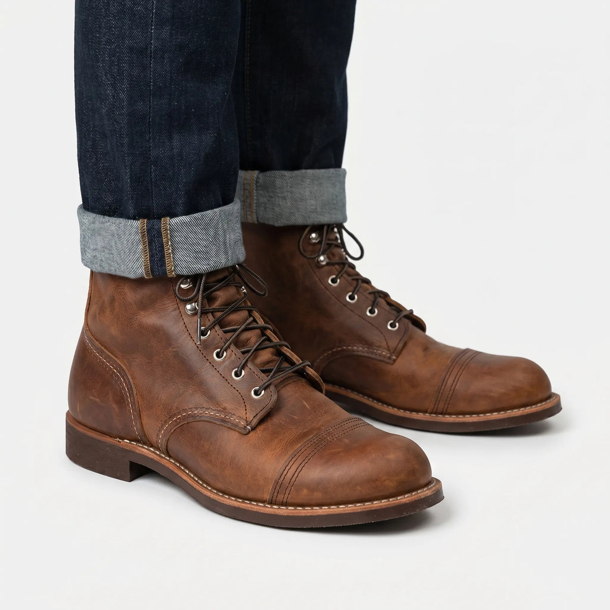 Botines con cordones