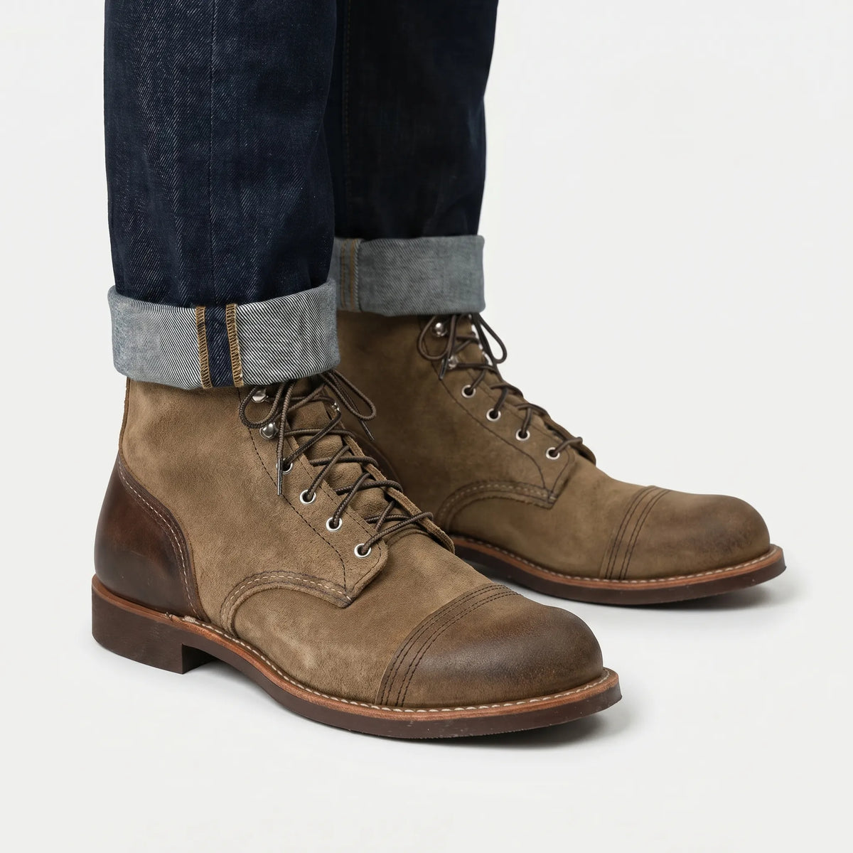 Botines con cordones