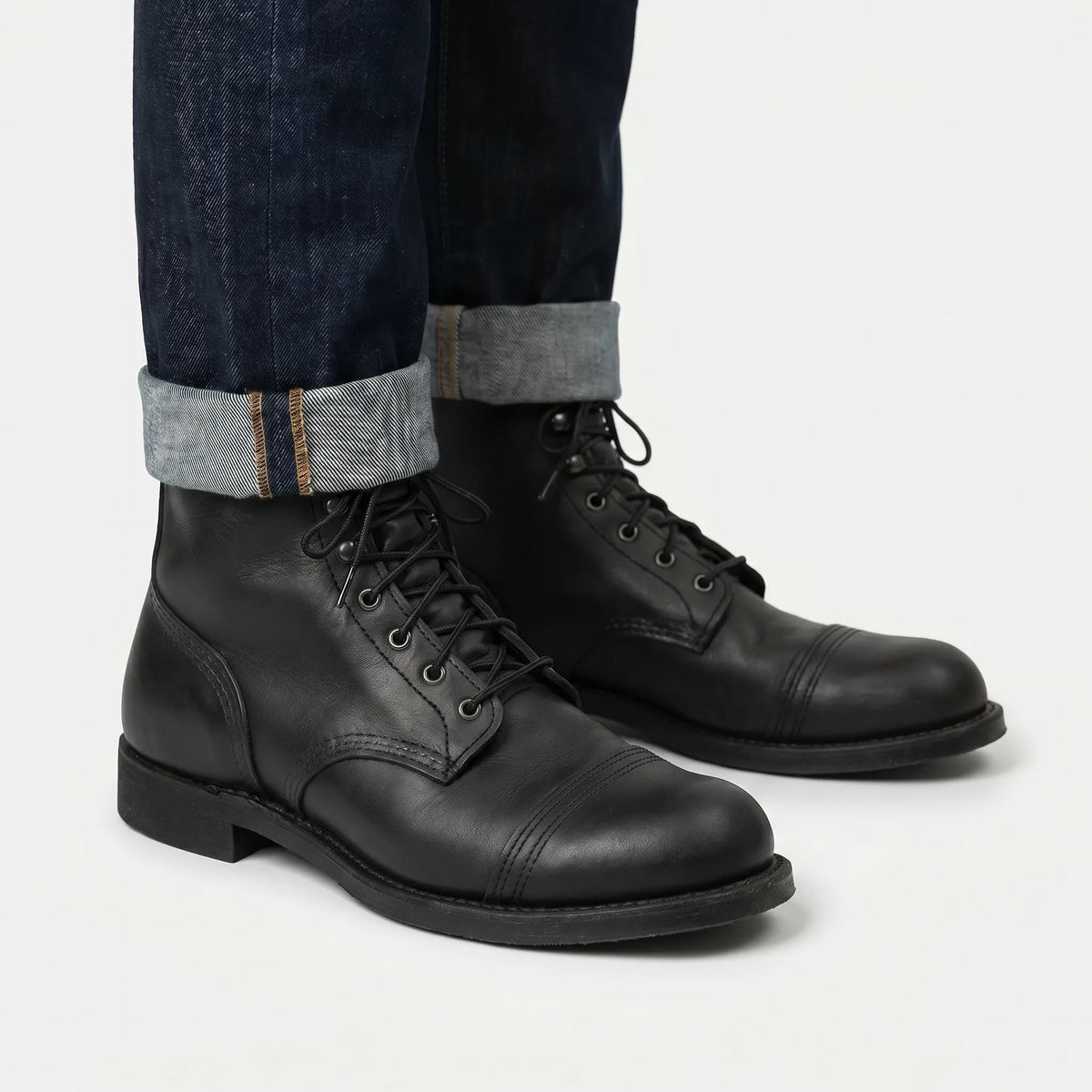 Botines con cordones