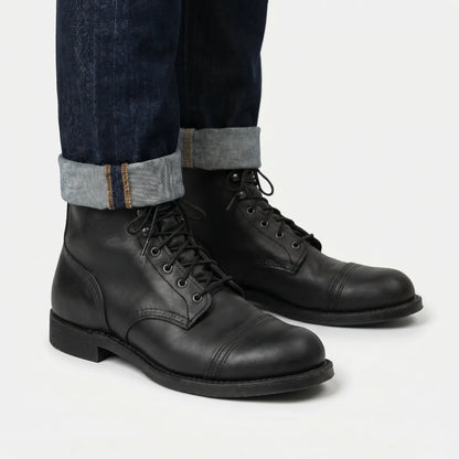 Botines con cordones