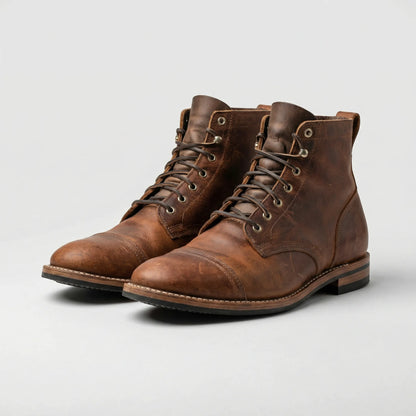 Botines con cordones para hombre