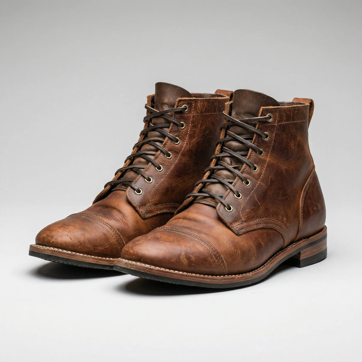 Botines con cordones para hombre