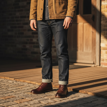 Botines de piel premium para hombre