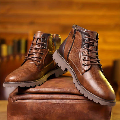 Botines de vestir con cremallera para hombre