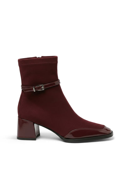 Botines ortopédicos con punta cuadrada para mujer