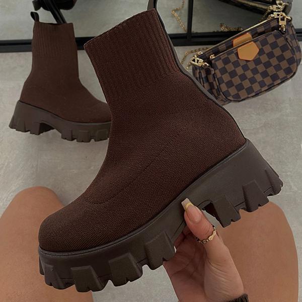 Botines tipo calcetín para mujer