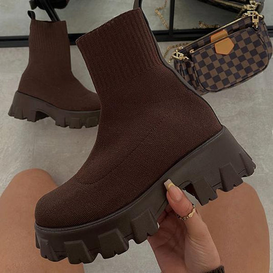 Botines tipo calcetín para mujer