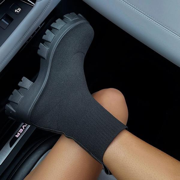 Botines tipo calcetín para mujer