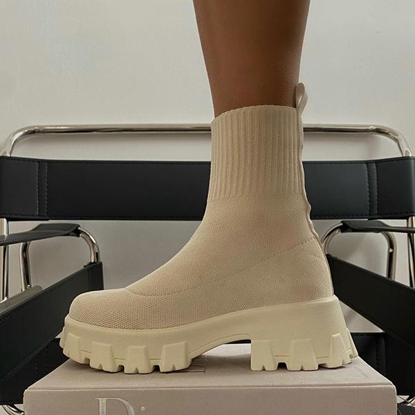 Botines tipo calcetín para mujer