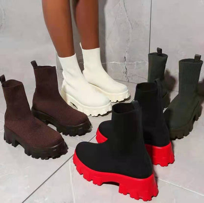 Botines tipo calcetín para mujer