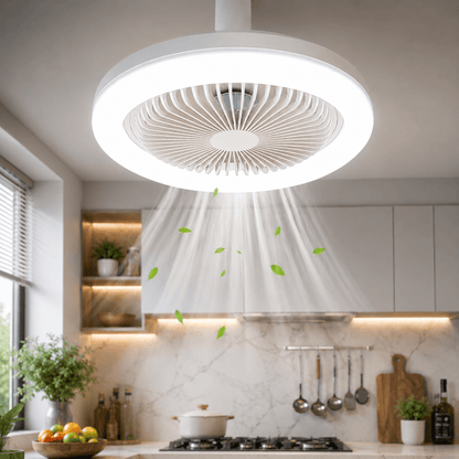 BREEZELIGHT – Ventilador de Techo con Portalámparas y Control Remoto