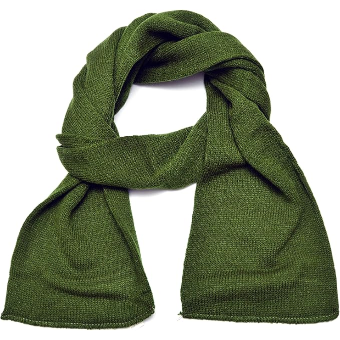 Bufanda de Invierno de Punto de Doble Capa Clásica para Hombres - Xander