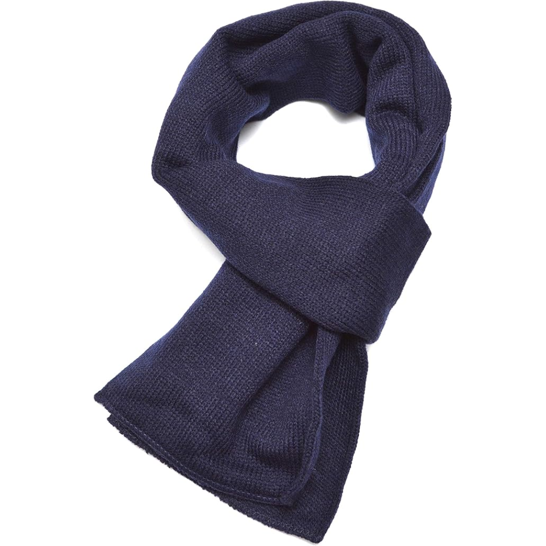 Bufanda de Invierno de Punto de Doble Capa Clásica para Hombres - Xander