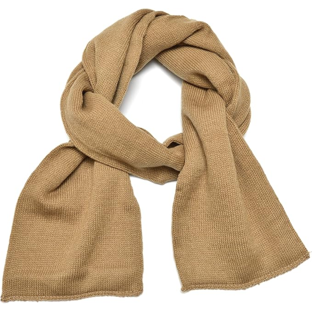 Bufanda de Invierno de Punto de Doble Capa Clásica para Hombres - Xander