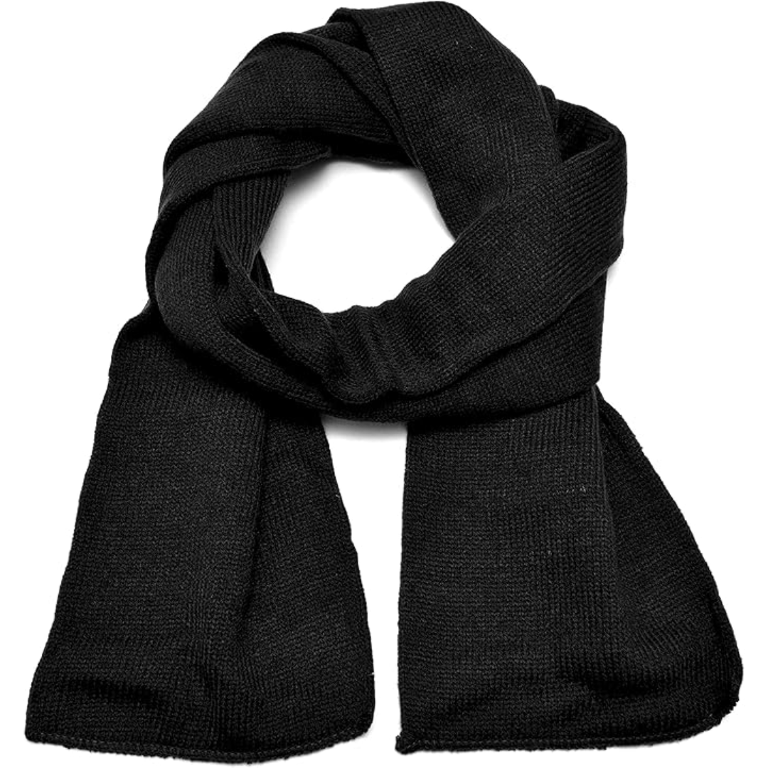 Bufanda de Invierno de Punto de Doble Capa Clásica para Hombres - Xander