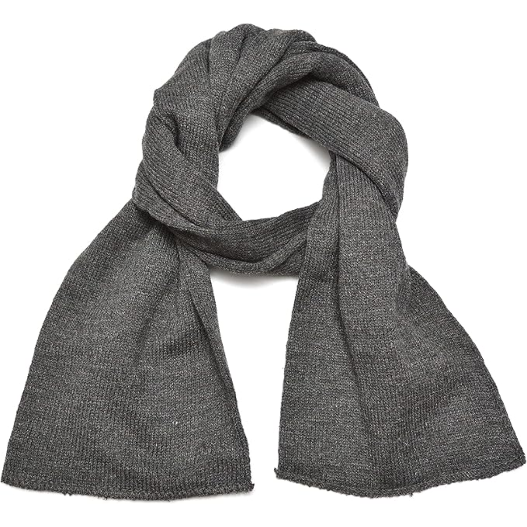 Bufanda de Invierno de Punto de Doble Capa Clásica para Hombres - Xander