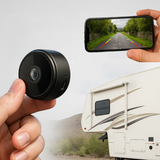 Cámara de Respaldo Inalámbrica HD para RVs, Remolques y Camiones con Visión Nocturna