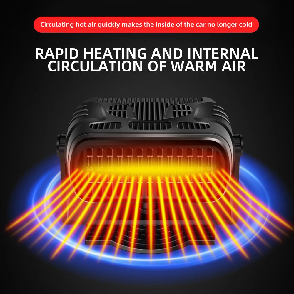 Calefactor para coche de 12 V con funciones de desempañador, calefacción y ventilador de aire frío