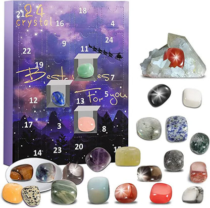 Calendario de Adviento – 24 tesoros de cristales naturales