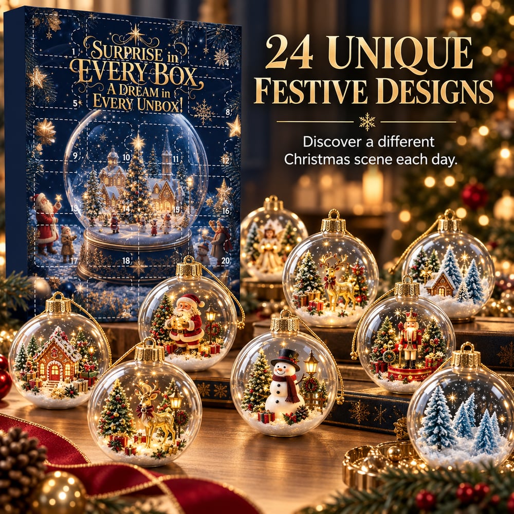 Calendario de Adviento con bolas de Navidad 2026 – 24 días llenos de sorpresas navideñas