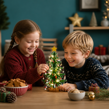 Calendario de adviento con miniadornos para árbol de Navidad – 24 días llenos de sorpresas navideñas