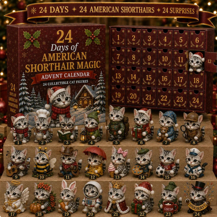 Calendario de Adviento de animales mágicos de acrílico