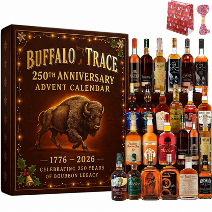 Calendario de Adviento con cuenta atrás de whisky y bourbon para regalo y decoración