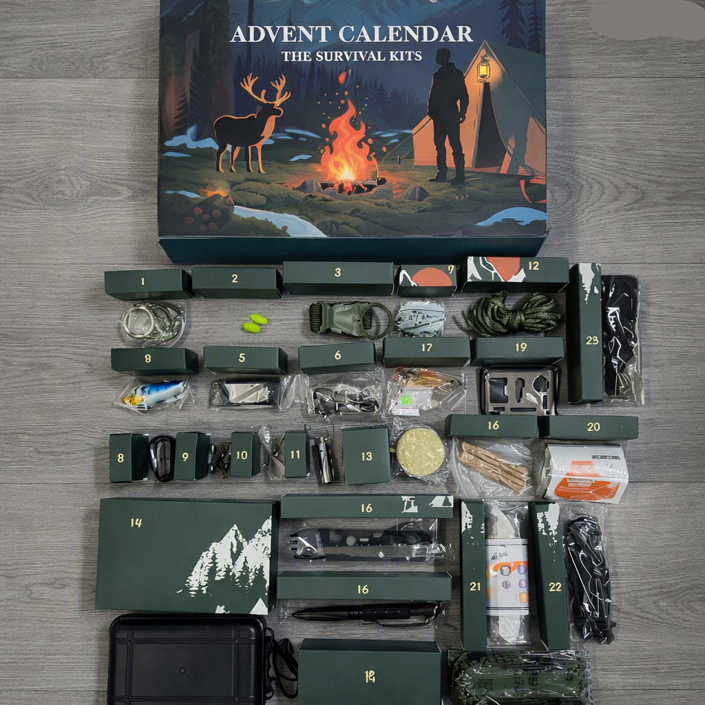 Calendario de Adviento de herramientas – 24 días con herramientas para actividades al aire libre y aventura