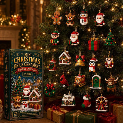 Calendario de Adviento de Navidad con 24 minifiguras navideñas de bloques de construcción