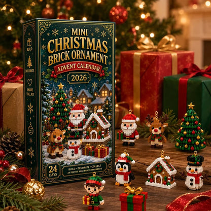 Calendario de Adviento de Navidad con 24 minifiguras navideñas de bloques de construcción