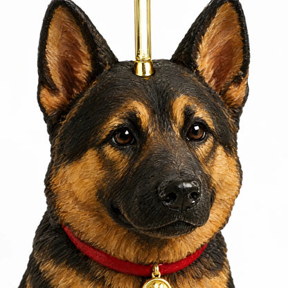 Calendario de Adviento de perros para amantes de los perros – 24 adornos de acrílico de pastor alemán para el árbol de Navidad