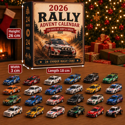 Calendario de Adviento de rally 2026 – 24 días llenos de coches de rally para coleccionar