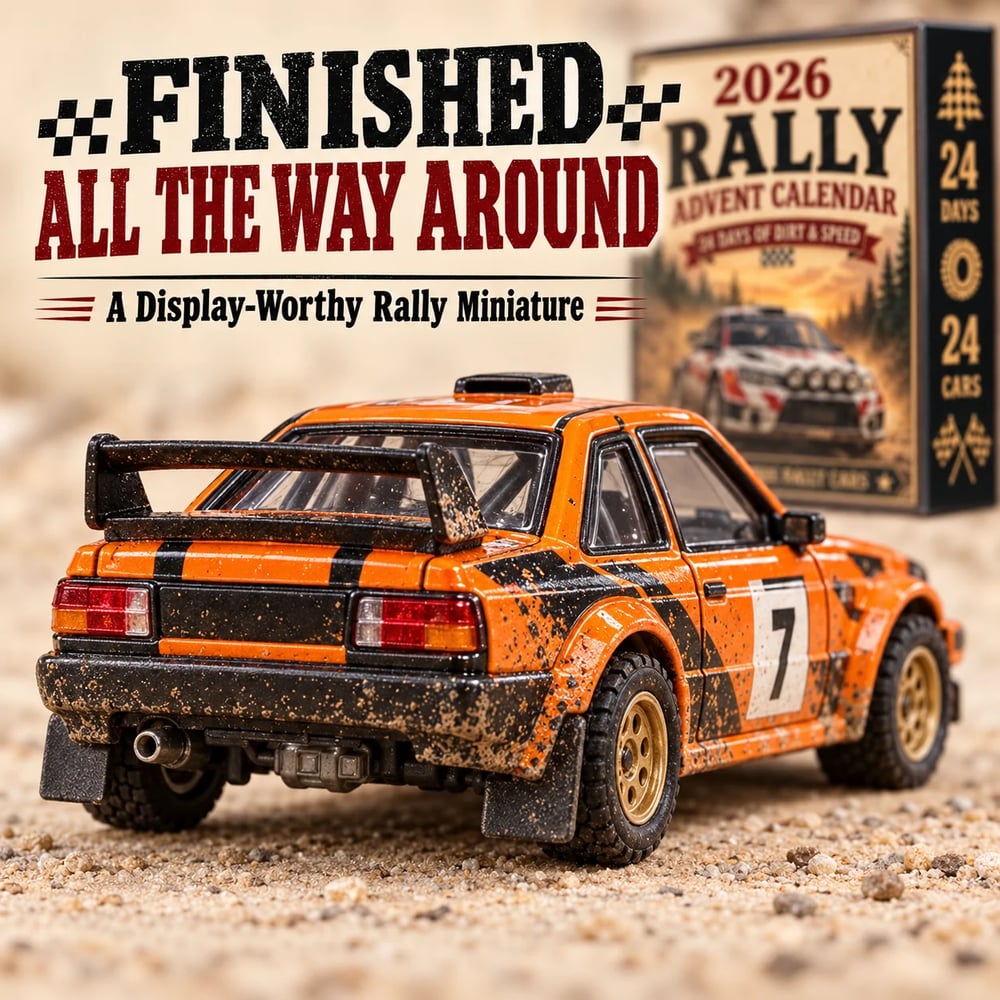 Calendario de Adviento de rally 2026 – 24 días llenos de coches de rally para coleccionar