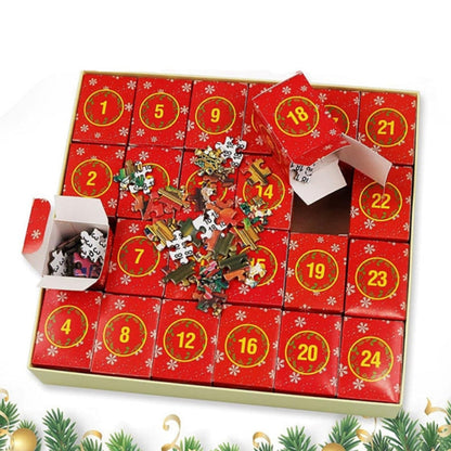 Calendario de Adviento de rompecabezas navideño