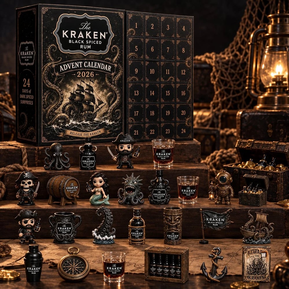 Calendario de Adviento de ron – Cuenta atrás navideña de 24 días con minibotellas